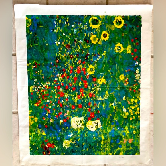 Other - Abstract flowers on canvas